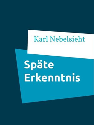 cover image of Späte Erkenntnis